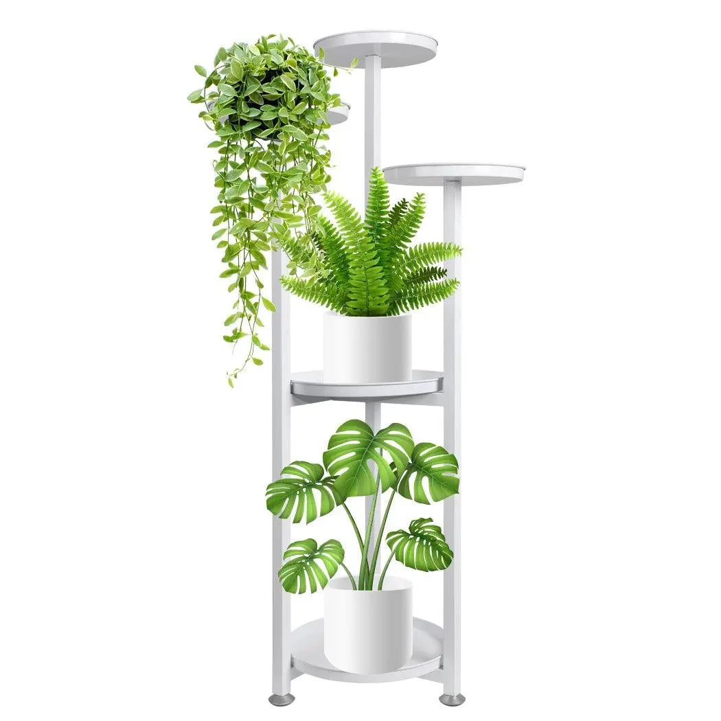 Levede Plant Stand Outdoor Indoor Flower Pots Rack Garden Shelf White 120CM Deals499