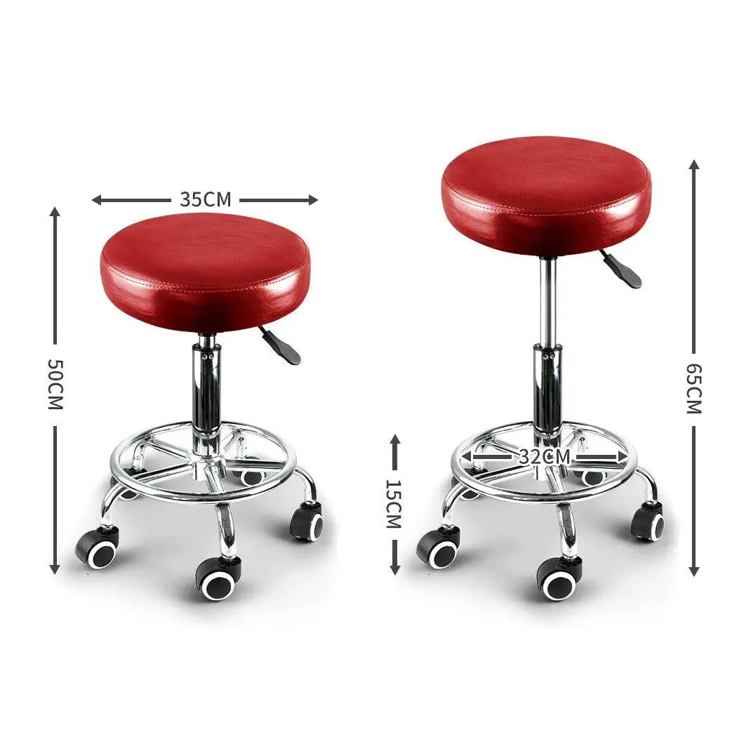 Levede Swivel Salon Bar Stools Hairdressing Stool Barber Chairs Equipment Beauty Deals499