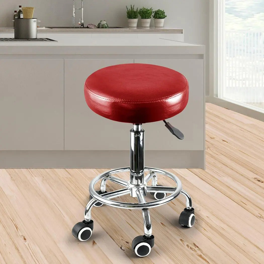 Levede Swivel Salon Bar Stools Hairdressing Stool Barber Chairs Equipment Beauty Deals499