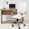 Office Chair Gaming Chair Home Work Study PU Mat Seat High-Back Computer White Deals499