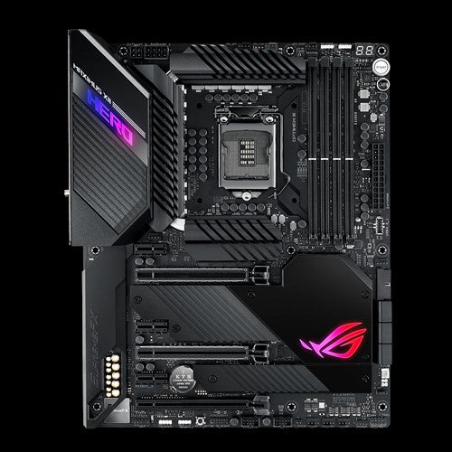 ASUS ROG Maximus XII Hero (WI-FI) 10th Gen Intel Z490 LGA1200 MB. 4xDDR4 DIMM (Max 128GB), 3x M.2, Multi-GPU SLI/CFX, 14+2 Power Stage, Wi-Fi 6 AX201 ASUS