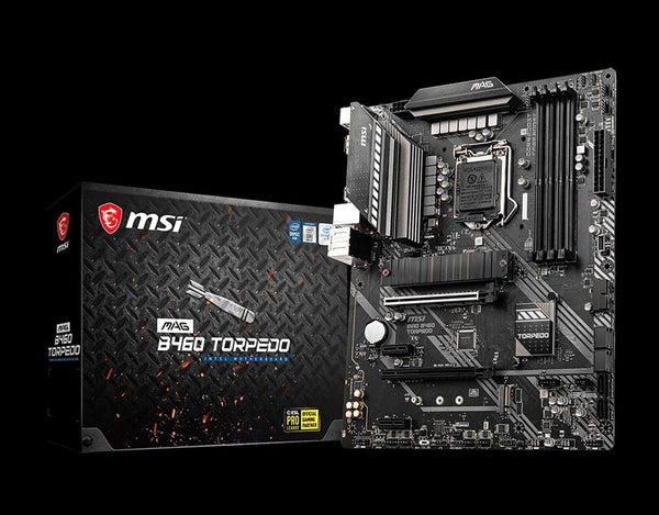 MSI MAG B460 TORPEDO ATX MB 4xDDR4 2xM.2 6xSATAIII 2xPCIEx16 DP HDMI RAID Crossfire MSI