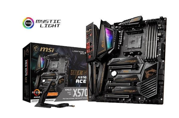 MSI MEG X570 ACE Ryzen AM4 ATX Motherboard 4xDDR4 5xPCIE 3xM.2 RealtekÂ® ALC1220 4xSATAIII LAN 17xUSB3.2 MSI