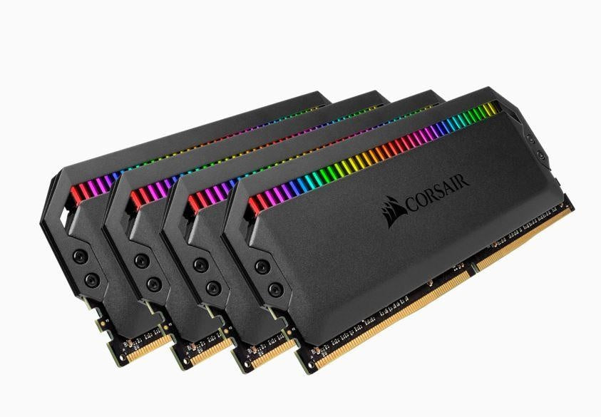 CORSAIR Dominator Platinum RGB 64GB (4x16GB) DDR4 3466MHz C16 DIMM Unbuffered 16-18-18-36 XMP 2.0 Black Heatspreaders 1.35V Desktop PC Gaming Memory CORSAIR