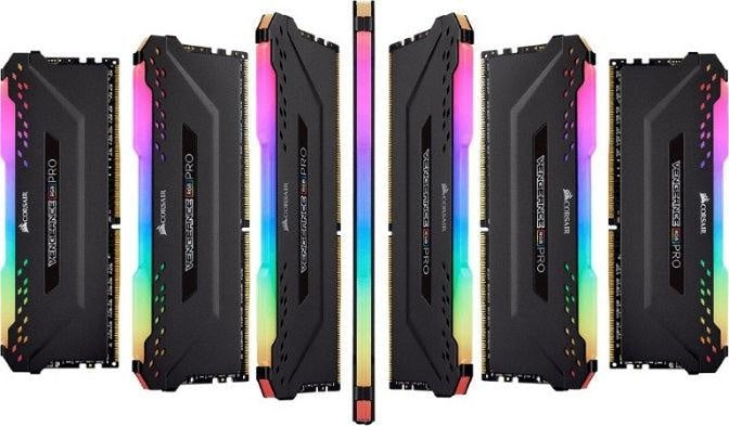 CORSAIR Vengeance RGB PRO 32GB (2x16GB) DDR4 2666MHz C16 Desktop Gaming Memory CORSAIR