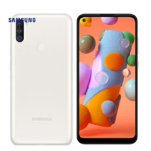 SAMSUNG Galaxy A11 32GB WHITE - 6.4' Infinity-O Display, 1.8  GHz CPU, Octa Core Processor, 2GB RAM, 32GB Memory, Triple Camera, 4000 mAh Battery SAMSUNG