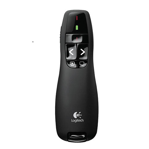 Logitech R400 Wireless Presenter, 15m Range, Red laser pointer Battery indicator Plug-and-play wireless receiver LOGITECH