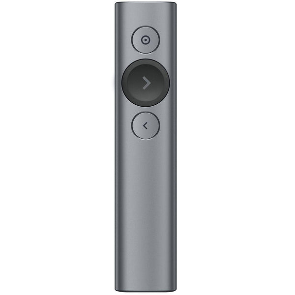 Logitech Spotlight Presentation Remote Slate 2.4GHz dual Connectivity Bluetooth or USB 30m Range LED 3D accelerometer & Gyrpscope 1 year wty LOGITECH