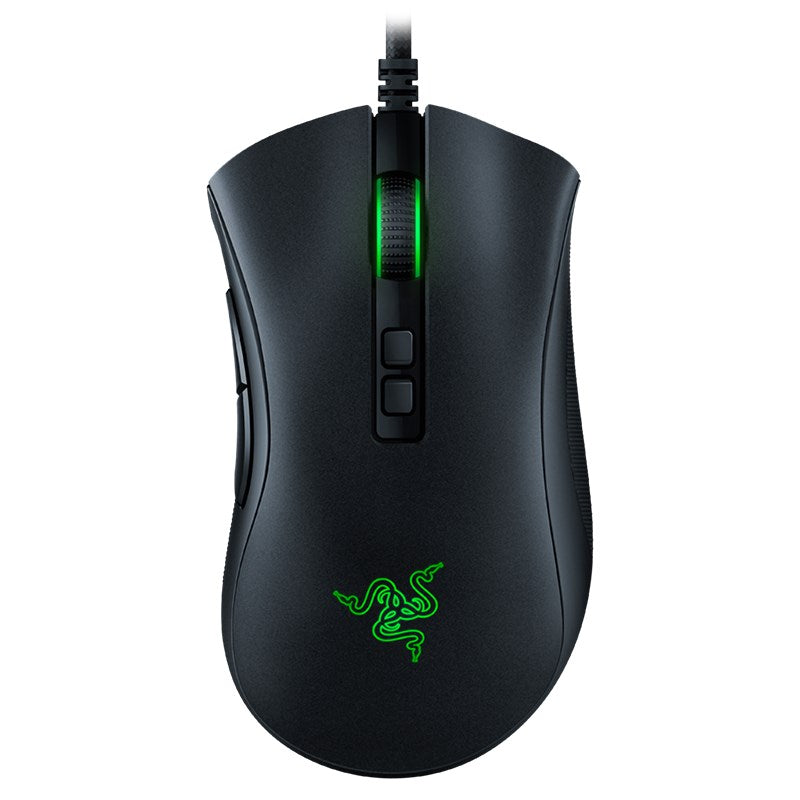 Razer DeathAdder V2 Ergonomic Optical Gaming Mouse 20K DPI On-the-Fly DPI Adjustment Chroma RGB 8 Programmable Buttons 5 Profiles Tactile Scroll RAZER