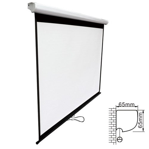 BRATECK Projector Standard Auto-lock Manual Projection Screen-90â€™â€™(2.0X1.12M) /(16:9 Ratio) BRATECK