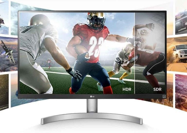 LG 27' 4K UHD IPS, 350 cd/m (Typ), sRGB 99%, 10bit Panel, LED Monitor with VESA Display, HDR 400 (27' Diagonal) (LS) LG