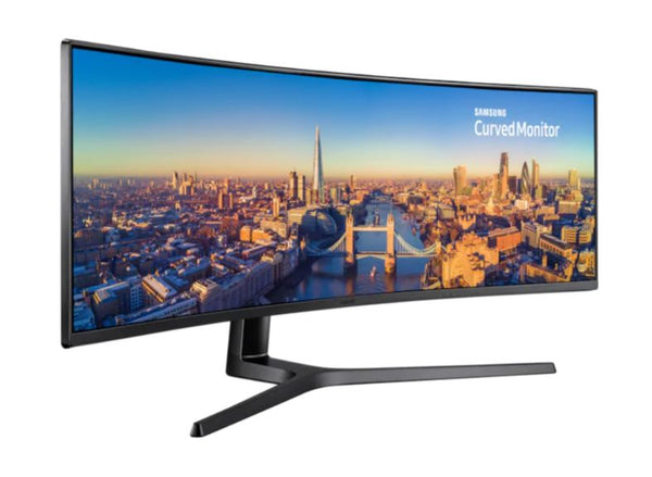 Samsung CRG90 49' Curved QLED Dual QHD 120Hz FreeSync HDR Monitor 5120x1440 32:9 4ms Tilt Swivel Height Adjust 2xDP HDMI 4xUSB PiP Eye Saver Game Mode SAMSUNG