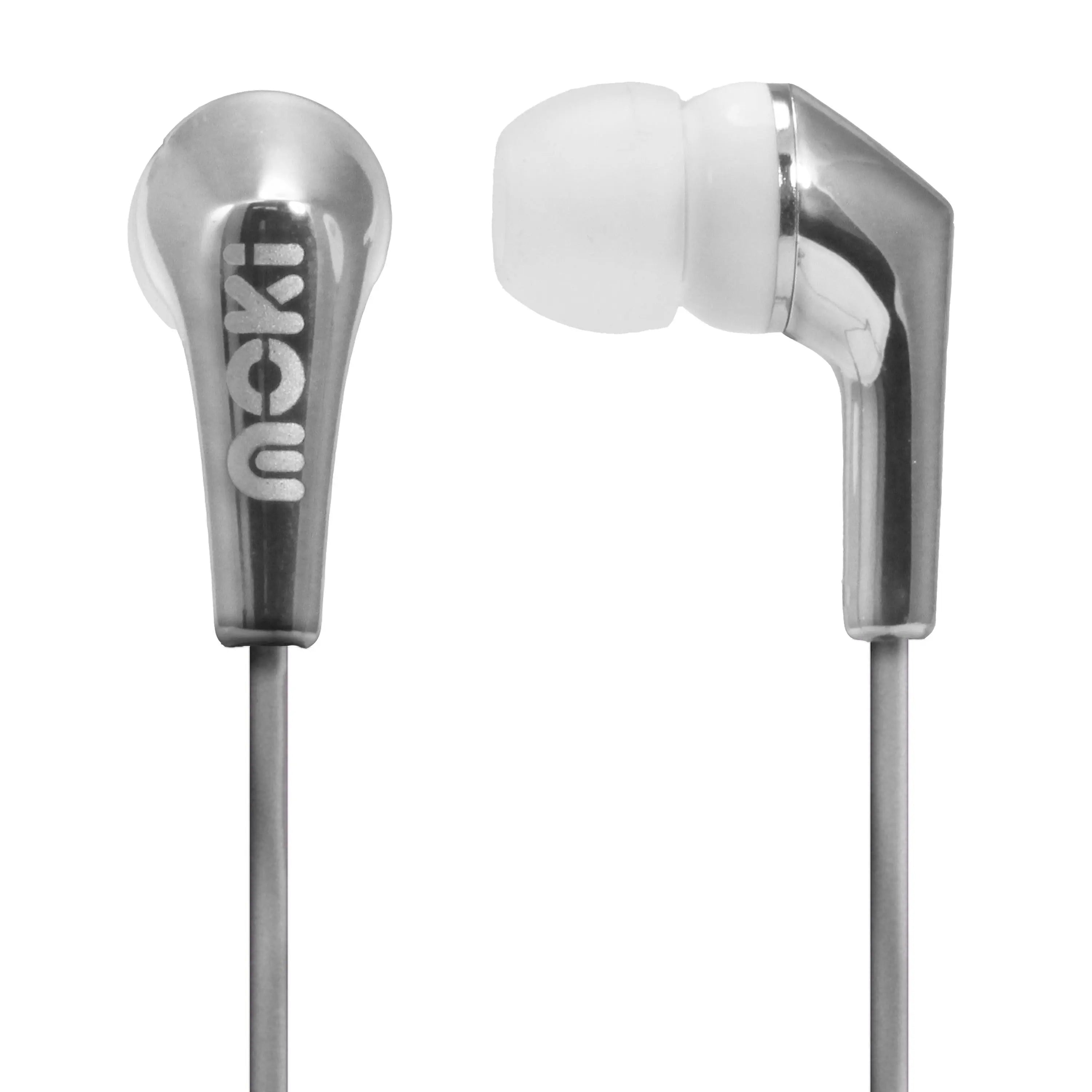 MOKI Metallics Earphone - SILVER MOKI