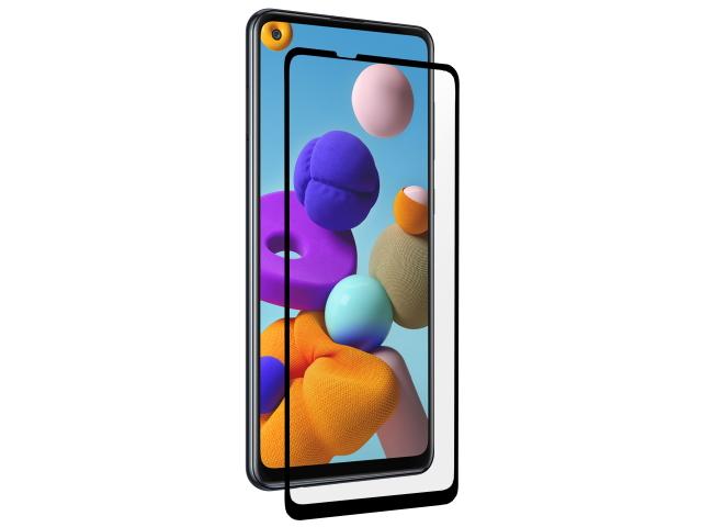 3SIXT PrismShield Classic Curved Glass for Samsung Galaxy A21s - Lightweight, Anti-Scratch, Anti-Smudge, Bubble Free Application, Optical Clarity 3SIXT