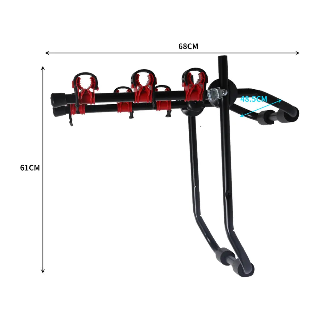 Monvelo Car Bike Rack Carrier 2/3 Bike Steel Foldable Hitch Mount Heavy Duty Deals499