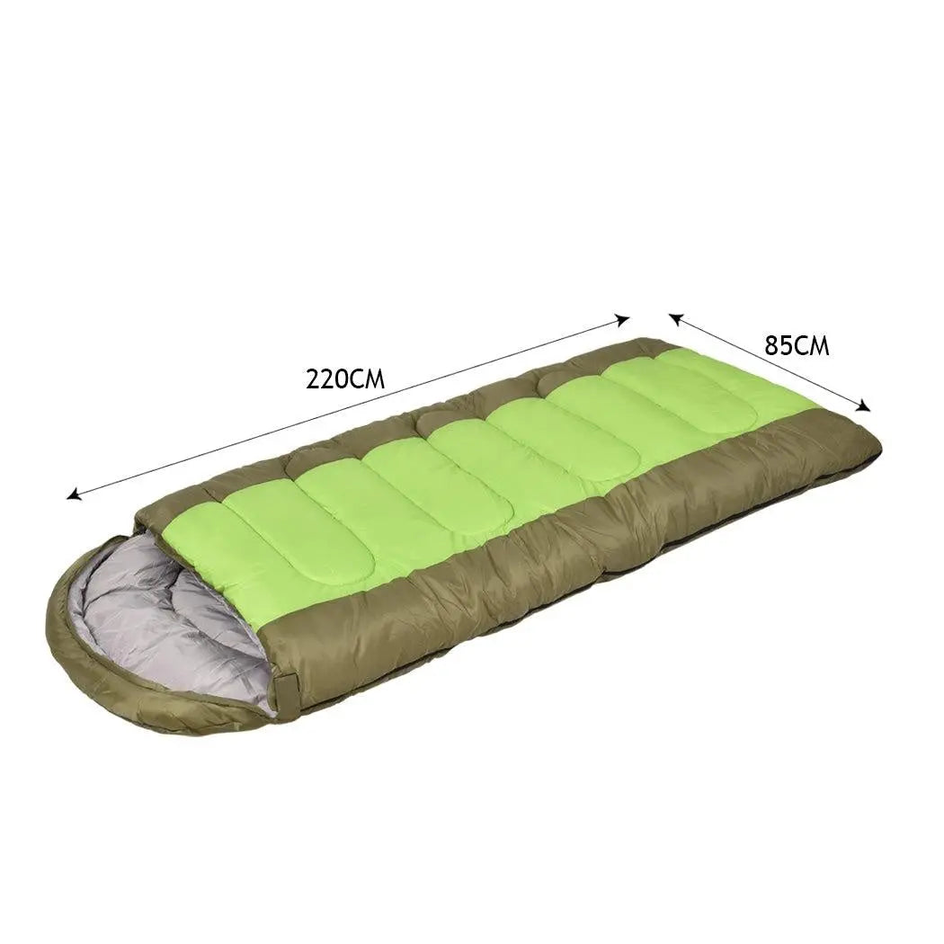 Mountview -20°C Outdoor Camping Thermal Sleeping Bag Envelope Tent Hiking Winter Deals499