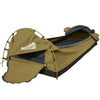 Mountview Double Swag Camping Swags Canvas Dome Tent Hiking Mattress Khaki Deals499