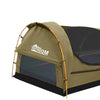 Mountview King Single Swag Camping Swags Canvas Dome Tent Hiking Mattress Khaki Deals499