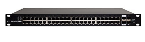 UBIQUITI EdgeSwitch 48 - 48-Port Managed PoE+ Gigabit Switch, 2 SFP and 2 SFP+, 750W Total Power Output - Supports PoE+ and 24v Passive UBIQUITI