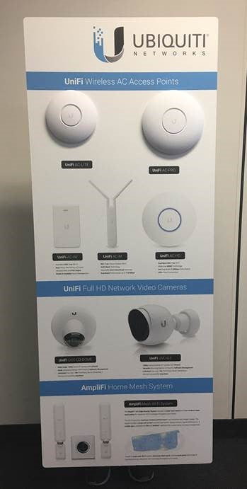 UBIQUITI Builders, Electricians & Showroom Wall Display Unit UBIQUITI