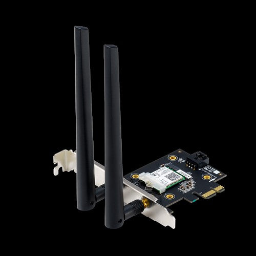 ASUS PCE-AX3000BULK AX3000 Dual Band PCI-E WiFi 6 (802.11ax) Adapter, 160MHz, Bluetooth 5.0, WPA3, OFDMA, MU-MIMO, Non-retail, MOQ 20 (WIFI6) ASUS