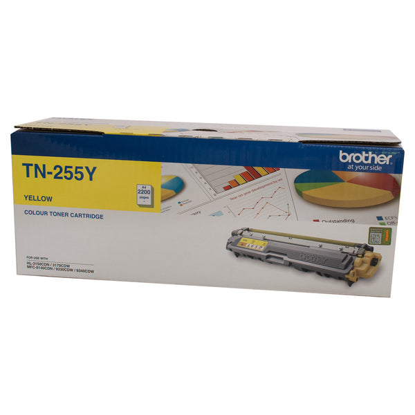 Brother TN-255 Yellow Original Toner Cartridge BROTHER