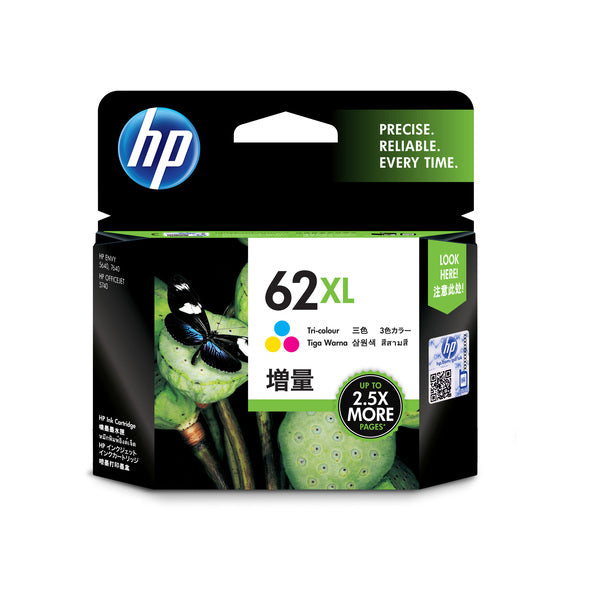 HP 62XL Original Tri Colour Ink C2P07AA - 415 Pages HP