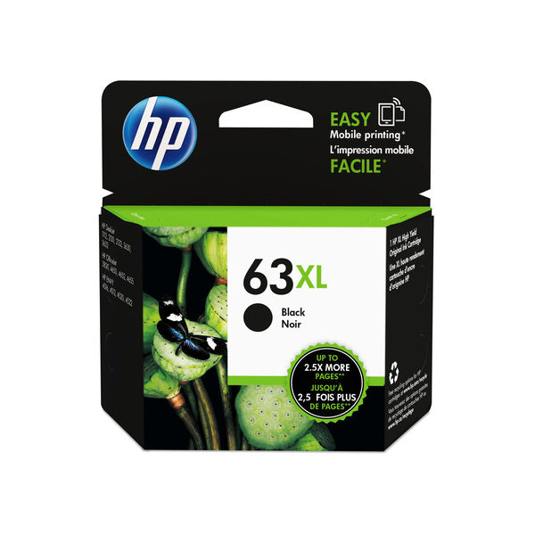 HP 63 Original Black High Yield Ink F6U64AA - 480 Pages HP