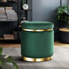 Ottoman Round Velvet Foot Stool Foot Rest Pouffe Padded Seat Pouf Home Decor Deals499