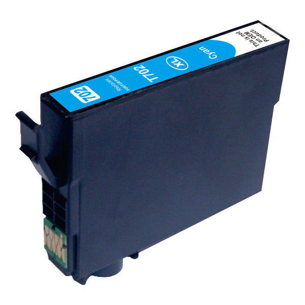 Cyan Compatible Inkjet Cartridge (Replacement for 702XL Cyan) EPSON