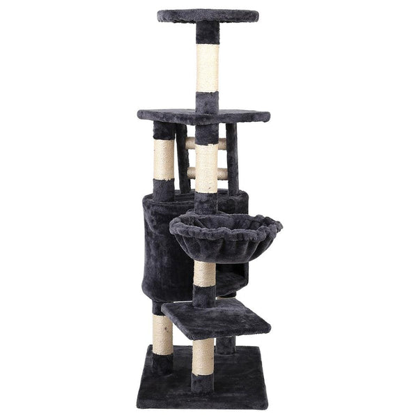 i.Pet Cat Tree 120cm Trees Scratching Post Scratcher Tower Condo House Furniture Wood Multi Level Deals499