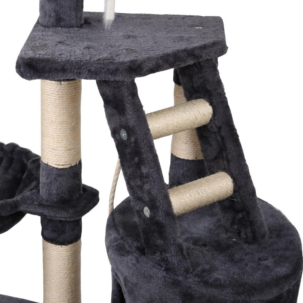 i.Pet Cat Tree 120cm Trees Scratching Post Scratcher Tower Condo House Furniture Wood Multi Level Deals499