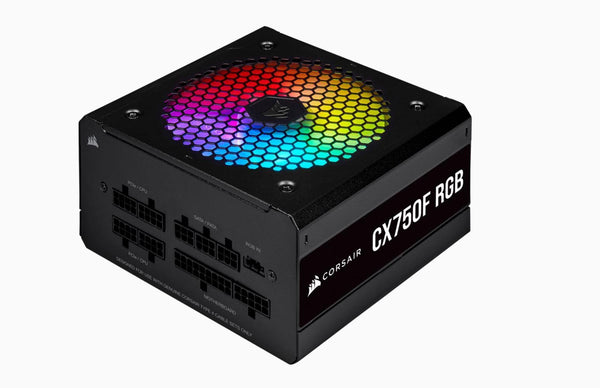 CORSAIR 750w CX750F RGB, 80+ Bronze, Fully Modular, 120mm FAN, ICUE compatible, Black, ATX Power Supply, PSU, 5 Years Warranty CORSAIR