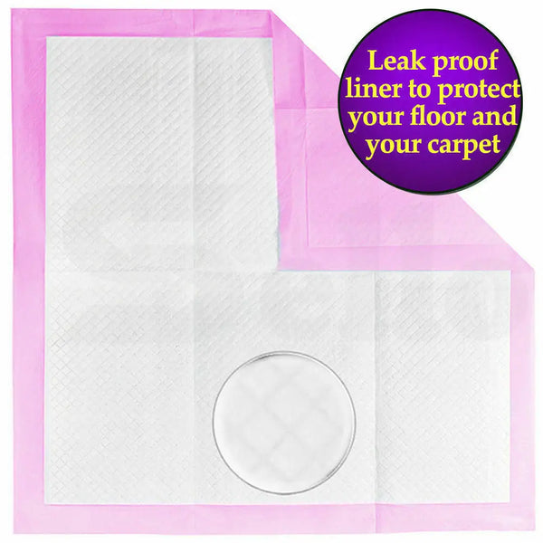 PaWz 400pc 60x60cm Puppy Pet Dog Indoor Cat Toilet Training Pads Absorbent Pink Deals499