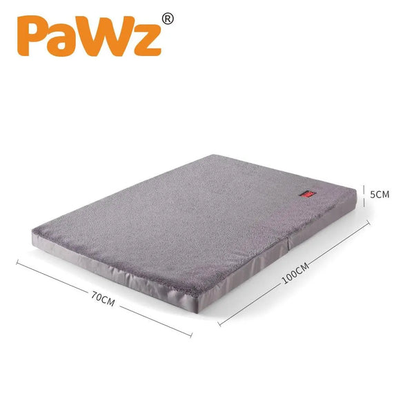 PaWz Pet Bed Foldable Dog Puppy Beds Cushion Pad Pads Soft Plush Black XL Deals499