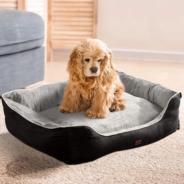 PaWz Pet Bed Mattress Dog Cat Pad Mat Puppy Cushion Soft Warm Washable M Grey Deals499