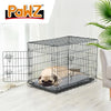 PaWz Pet Dog Cage Crate Metal Carrier Portable Kennel With Bed 36" Deals499