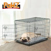 PaWz Pet Dog Cage Crate Metal Carrier Portable Kennel With Bed 36" Deals499