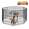 PaWz Pet Dog Playpen Puppy Exercise 8 Panel Enclosure Fence Black With Door 42" Deals499