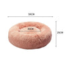 Pet Bed Cat Dog Donut Nest Calming Kennel Cave Deep Sleeping Pink S Deals499