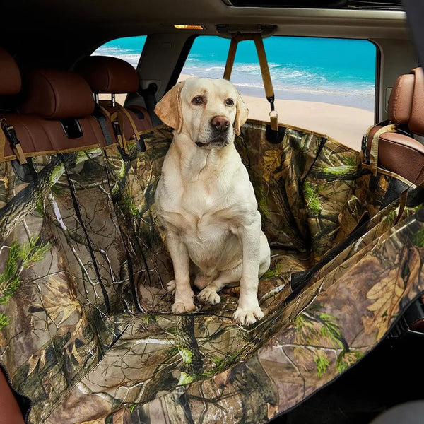 Pet Seat Cover Cat Dog Car Hammock Nonslip Premium Waterproof Zipper Camouflage Deals499