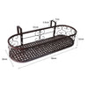 Plant Holder Plant Stand Hanging Flower Pot Basket Garden Wall Rack Shelf Oval Bronze Deals499