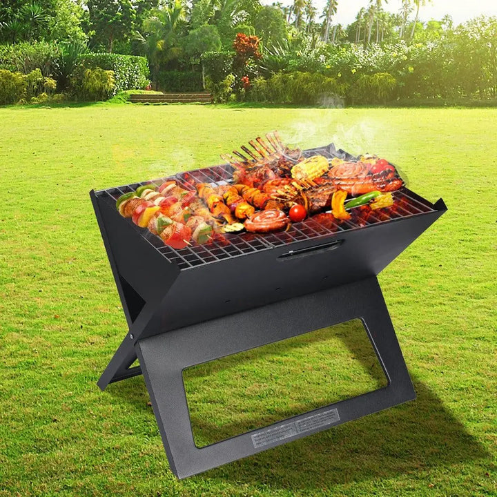 Portable BBQ Charcoal Grill Outdoor Camping Barbecue Picnic Foldable ...