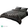 Giselle Bedding Faux Mink Quilt Queen Size Charcoal Deals499