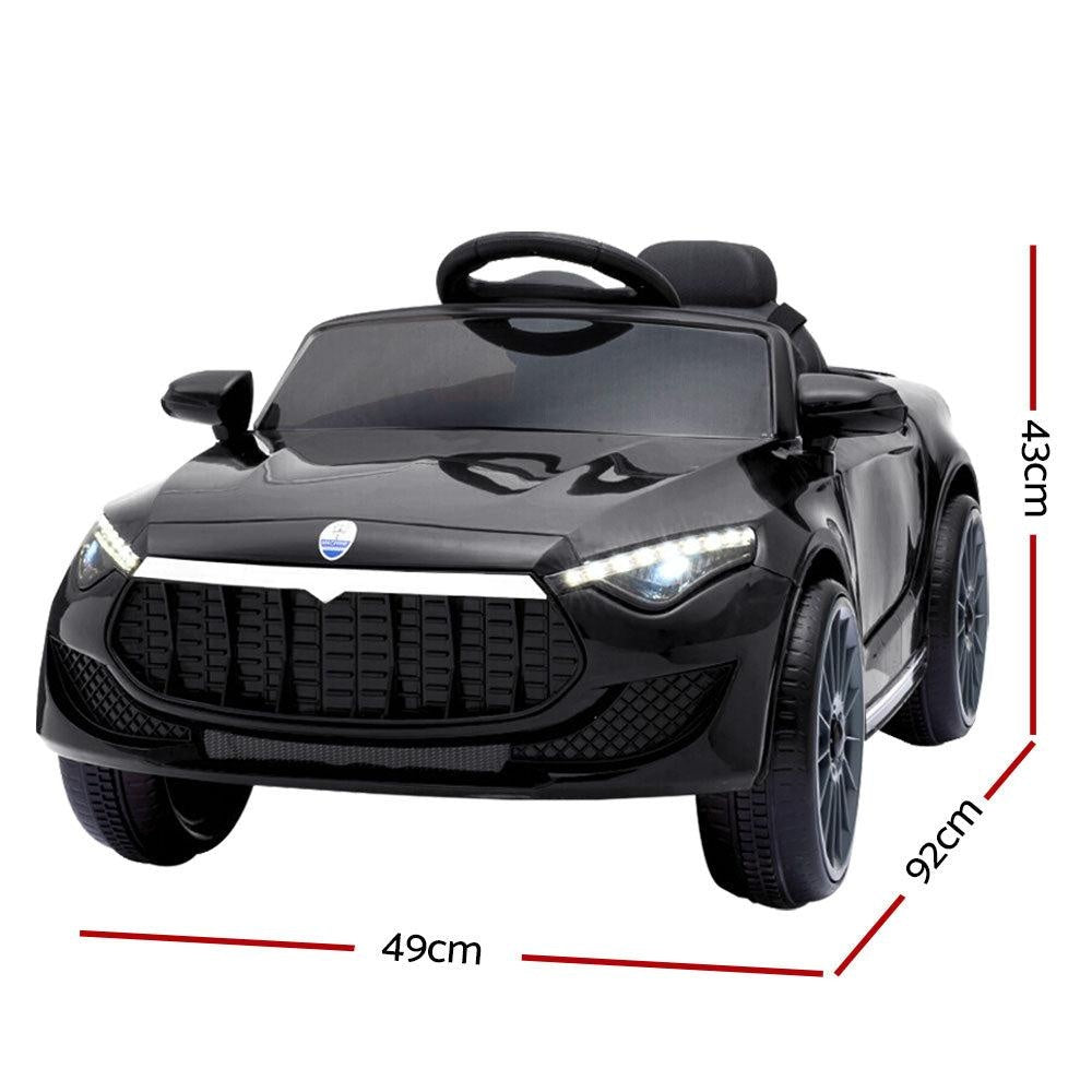 Rigo Kids Ride On Car Electric Toys 12V Battery Remote Control Black MP3 LED Deals499