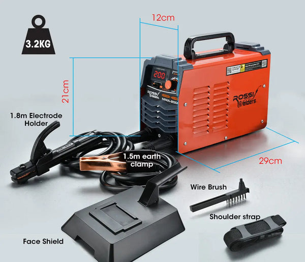 ROSSI Stick Welder 200 Amp Inverter Welding Machine MMA Portable ARC DC 200A Gas Deals499