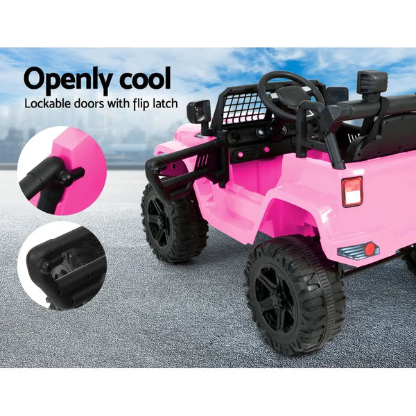 Rigo Kids Ride On Car Electric 12V Car Toys Jeep Battery Remote Control Pink Deals499