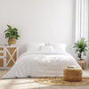 Royal Comfort 1000 Thread Count Bamboo Cotton Sheet and Quilt Cover Complete Set Queen White Deals499