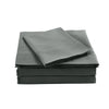 Royal Comfort Bamboo Blended Sheet & Pillowcases Set 1000TC Ultra Soft Bedding Queen Charcoal Deals499