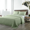 Royal Comfort Bamboo Blended Sheet & Pillowcases Set 1000TC Ultra Soft Bedding Queen Sage Green Deals499